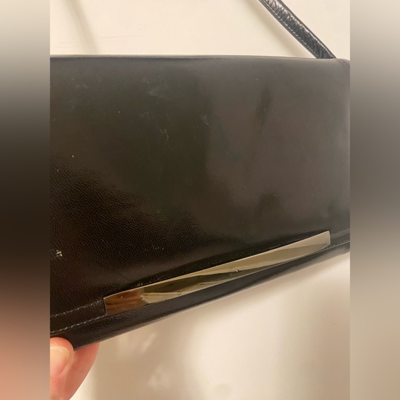 Vintage Frenchy of California Black Shoulder Bag Clutch - Picture 2 of 9